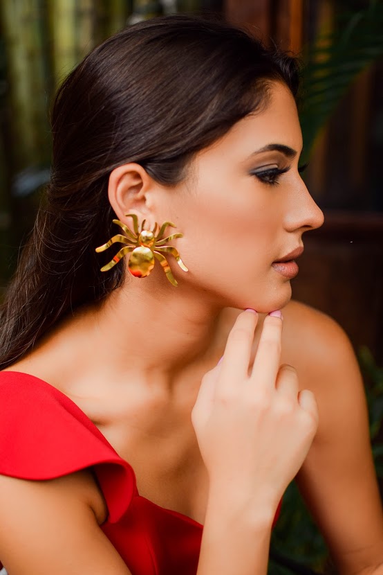 Tarantula earrings