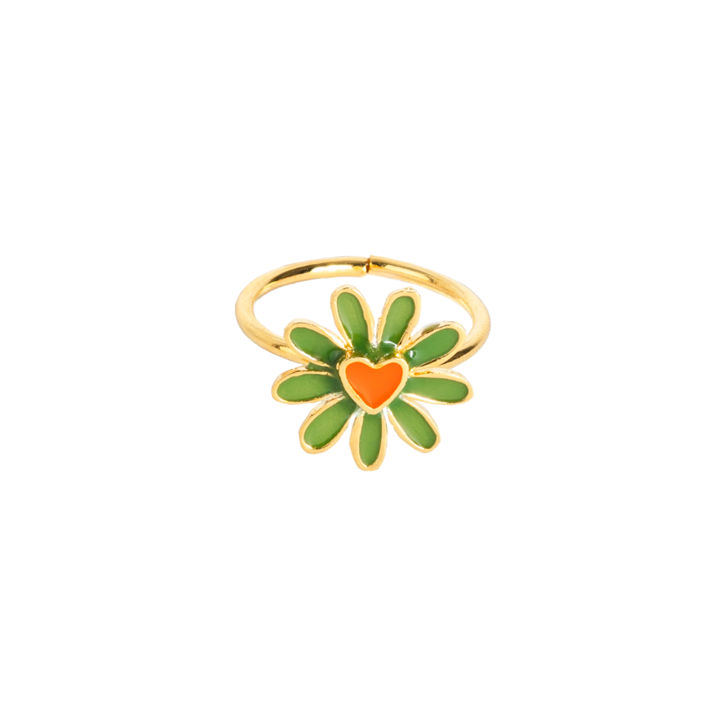 Tiny Pinky Flower Ring