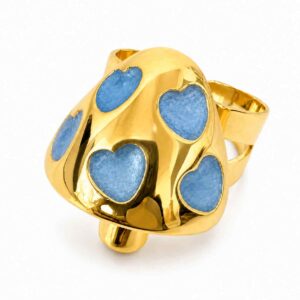 Big Multi Heart Ring