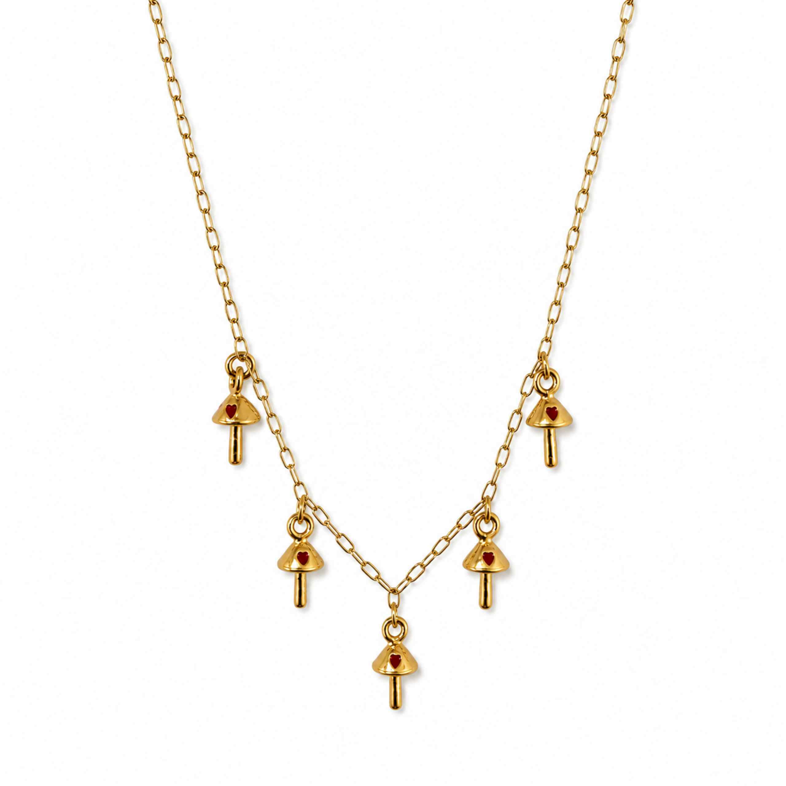 Multi Charm Mini Heart Necklace - Image 2